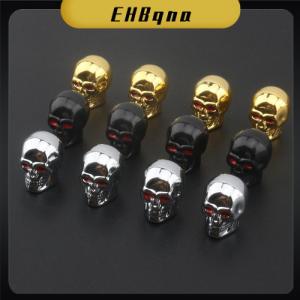 EHBqna กะโหลกวาล์วหมวก ABS ปลั๊กล้อรถสำหรับล้อแม็กวาล์ว CAP Auto Valve ฝาครอบหัวนมสำหรับรถยนต์รถจักรยานยนต์จักรยาน
