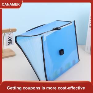 【CANAMEK】 Công Suất Lớn Không Thấm Nước Tập Tin Thư Mục Trong Suốt Nút Bấm Nhựa Dữ Liệu Tài Liệu Túi Túi Lưu Trữ Văn Phòng Nguồn Cung Cấp