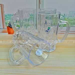 PROMO 6.PCS GELAS GAGANG JUMBO  MIKA KRISTAL 500.MILI GL.16  KUALITAS FOOD GRADE