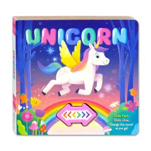 Unicorn Slide Fast Slide Slow Sound Board Book Change the Sound as You Go!