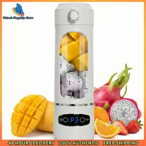 Vktech Mini Rechargeable Juicer for Household & Garden Power Tools Portable Multi-Functional Design with Easy Cleaning Features