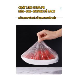 [COMBO 100] Màng bọc thực phẩm chất liệu nhựa PE an toàn đa năng tái sử dụng