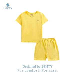 Bộ cộc tay cài vai trơn basic chất cao cấp BENTY quần áo trẻ em mềm mịn bé trai bé gái