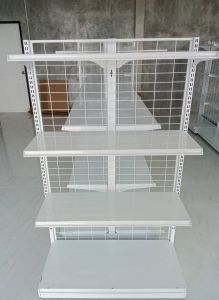 ชั้นวางสินค้า 1 หน้า 4ชั้นรวมฐาน ขนาด 45x90x150cm. ปรับระดับชั้นวางได้ เหล็กหนา แข็งแรง รับน้ำหนักสินค้าได้ 30-40 กก./1 แผ่นชั้น