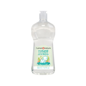 Human Nature Natural Baby Bottle & Utensil Cleanser / Fragrance-Free Dishwashing Liquid Safe for Baby Bottles Nipples and Washable Toys (No Harmful Chemicals)