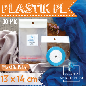 Plastik Display 13x14 Cm mic isi 100 lembar - Plastik Perlize - Plastik Opp Gantung Aksessoris Dan Snack Murah