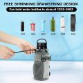Rupertyle Bike Handlebar Water Bottle Holder, Fits Cups Diameter Less Than 3.6in/9cm, No-Screw Installation, Mesh Pockets, Insulated, with Adjustable Fasteners, Shoulder Strap and Phone Storage Bag. 