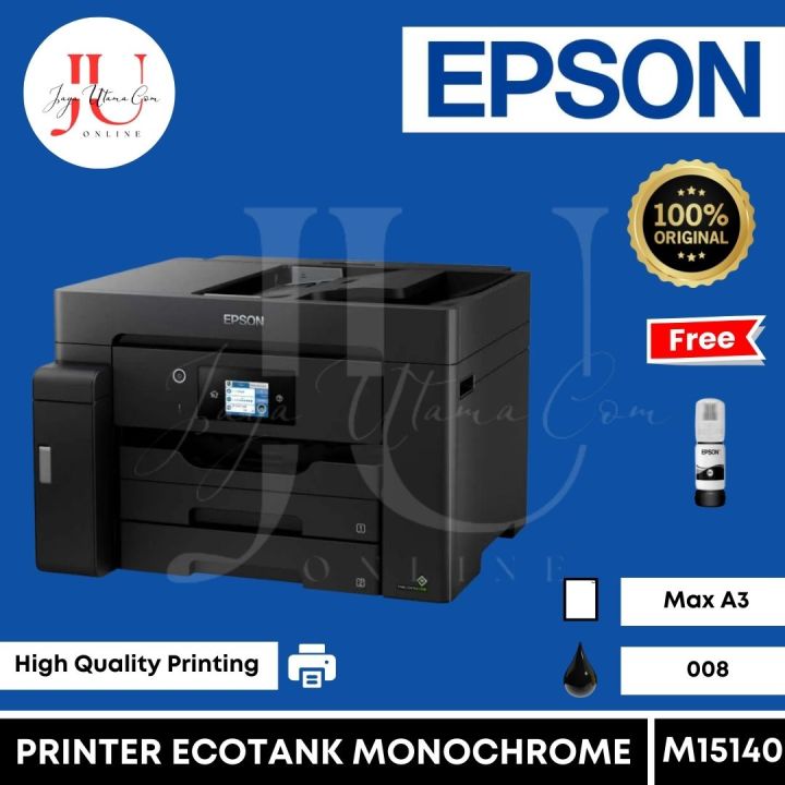 Printer Epson EcoTank Monochrome M15140 A3 Wi-Fi Duplex All-in-One Ink Tank Printer Original