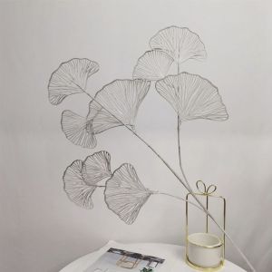 FUNG Artificial Home Decoration Persian Leaves Wedding Shop Decor Fake Flowers Ginkgo Leaf Party Supplies Fan Leaf