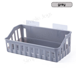 Bathroom Rack Shelf Shower Caddy Toilet Storage Punch-Free No Drilling Stick-on Design