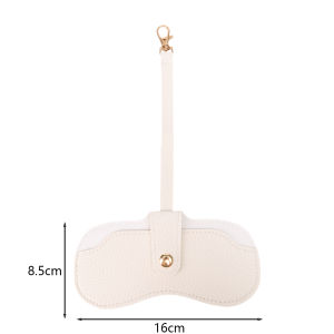 กระเป๋าใส่แว่นตาหนัง PU แบบพกพาสำหรับผู้หญิงแว่นกันแดดสำหรับเดินทางผู้ชายแฟชั่นกระเป๋าจัดระเบียบมีจี้อุปกรณ์เสริมแว่นตา