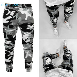 Người Đàn Ông Của quần jean dáng ôm Thời Trang Ngụy Trang Đa-Túi Giản Dị Pent Cho Người Đàn Ông Của Đàn Ông Đàn Hồi Jogger Quần bò denim phong cách mới bàn chân nhỏ Jins Rắc Rối Người Đàn Ông Của Quần Jean