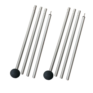 2Pcs Folding Beach Tent Poles Light Weight Canopy Poles Adjustable Length Outdoor Awning Support Poles Easy to Install