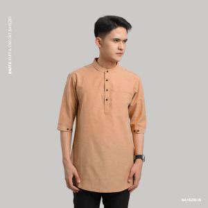 Koko Kurta Pria Pique| baju Koko Dewasa |Berbahan katun Oxford Lengan 3/4