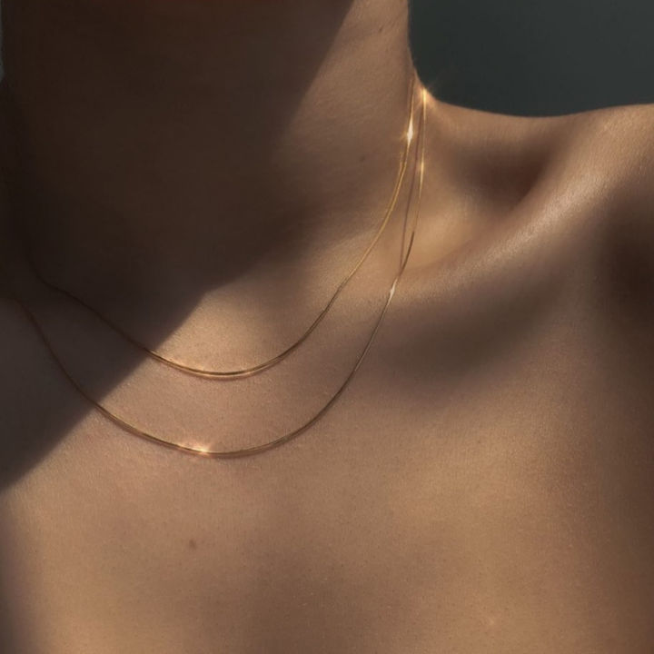 Thin on sale chain choker