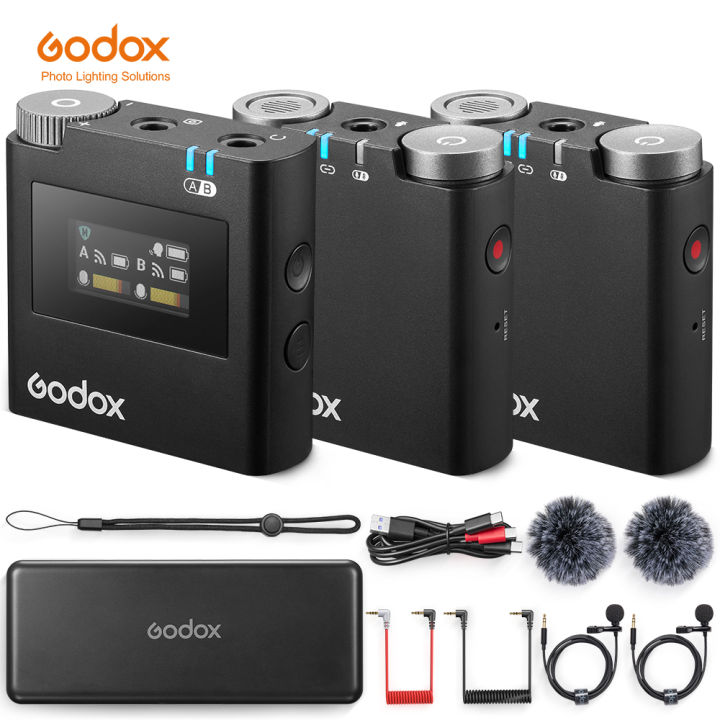 Godox Virso M1 M2 2.4GHz Wireless Microphone For Interview Recording