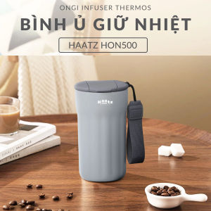Cốc ủ nhiệt có phin lọc inox 316 Ongi Haatz HON500 dung tích 500ml bảo hành 24 tháng | Sanhangre