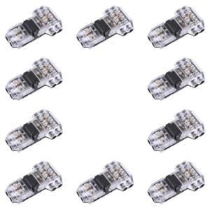 10Pcs 3 Way 2 Pin Wire Connectors Solderless Wire Splices Connectors Low Voltages Wire Connectors No Soldering