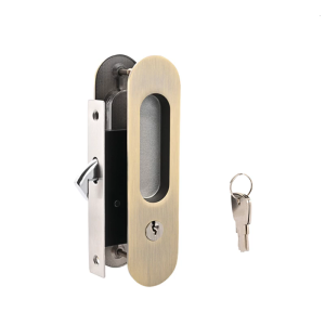 Zincs Alloys Interior Door Lock With Keyed Entry Reversible Installation for Bedroom Bathroom Privacy Security
