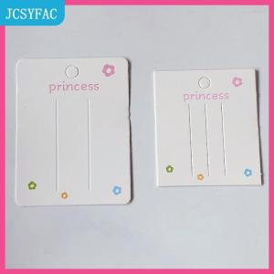 JCSYFAC 50pcs Trống tóc Clip thẻ giấy Phụ kiện tóc đồ trang sức hiển thị thẻ thời trang tóc Clip chủ Mũ Nón bao bì thẻ
