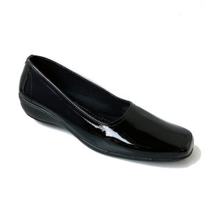 ERGE 37-41 Sepatu Formal Pantofel Wanita Flat Hitam Polos Terbaru Ringan Fleksibel Sekolah Kantoran