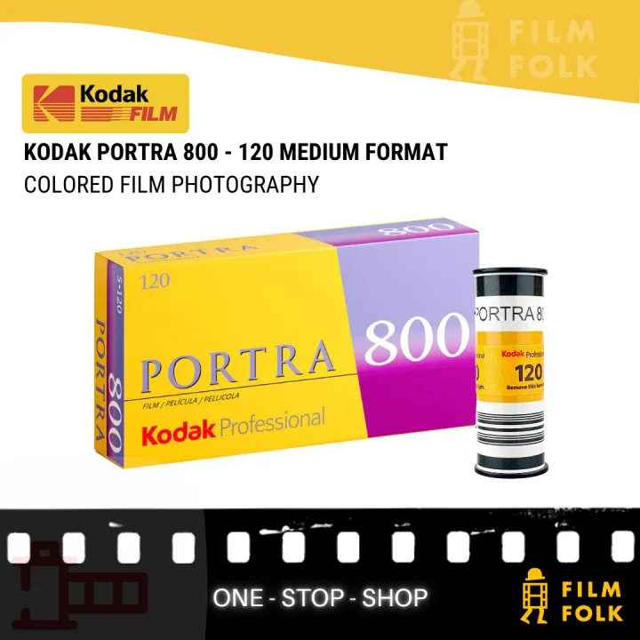 KODAK PORTRA 800 120 MEDIUM FORMAT COLORED PHOTOGRAPHIC FILM