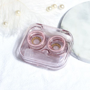 🔥Contact Lens Case Transparent No Screw Cap Cute Portable Convenient Clean Hygienic All-in-one Case LovelylifeFu👍