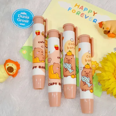 Penghapus Cetek Beruang Cokelat Capy Bara Imut Lucu / Stip Mekanik Bear Chocolate Unik CUTE Favorit Anak Perlengkapan Sekolah Kekinian Kualitas Premium Harga Termurah Bisa Grosir dan COD