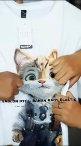 ✅ OLBB Kaos Oversize Pria Premium Cotton 16s "Cute Bear Give It A Try" ELFT 56 .C