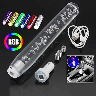 Car Shift Knob Extender Universal LED Crystal Shift Knob with USB Charger Car Accessories