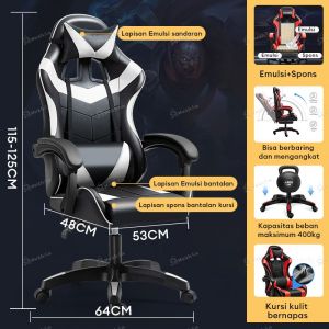 Kursi Gaming Kursi Komputer Kursi Hidrolik Kursi Ergonomis Gaming Chair Kursi Kantor Kursi Putar