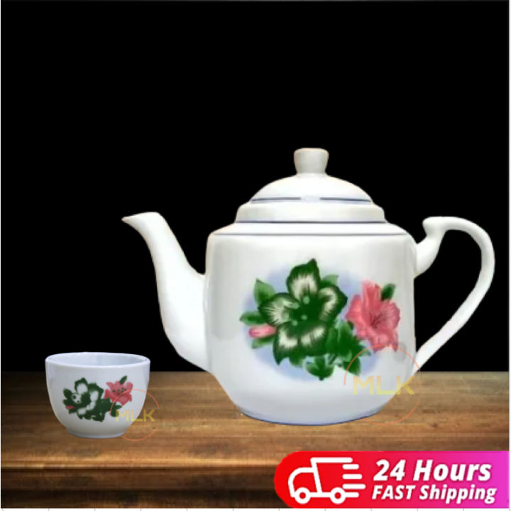 Mlk Kitchenware MLK Kitchenware Porcelain/ Ceramic Kang Kung Teapot and Cup ...
