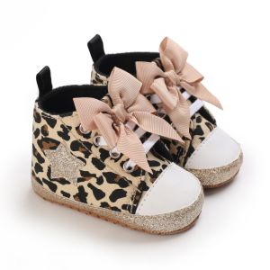 New canvas Bow baby sneakers newborn boys and girls toddler shoes infant soft-soled non-slip baby shoes 0-18 M