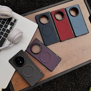For Huawei Mate X6 Case New Hard carbon fiber MagSafe Protective Back Cover Case For Huawei Mate X5 X6 Phone Shell