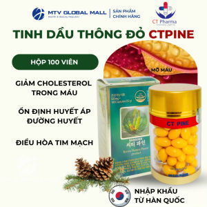 Viên Uống Tinh Dầu Thông Đỏ Hàn Quốc CT PINE Hộp 100 viên