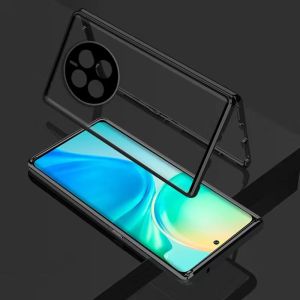 360 Full Case For Realme 12 Pro Plus Case Double Sided Adsorption Metal Tempering Glass Protect Cover For Realme 12Pro