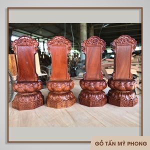 Chạm khắc theo yêu cầu Bài vị thờ - Linh vị thờ Hương Linh gỗ tự nhiên
