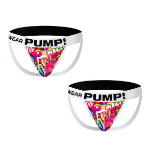 CMENIN PUMP 2Pcs ไนลอนชาย Thongs และ G String กางเกงชั้นในชายสบาย Stringi ชุดชั้นในเซ็กซี่ Man Jockstrap Underpants MP224