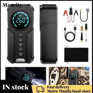 Portable Wireless Air Compressor 150PSI 4 in 1 Inflator for Car Bike and Ball with USB Rechargeable Battery