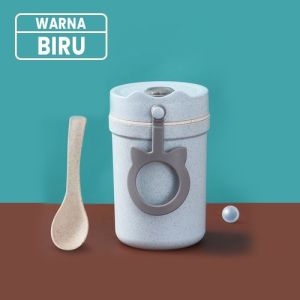 MATOUGUI - Soup Cup Anti Tumpah Mangkok Sup Portable Cangkir Sarapan Import BPA Free 450ml TMT0032