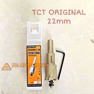 [22mm] Hole Saw TCT Besi 22 mm BLACKFOOT Mata Bor Lubang Holesaw ORI PT.3.8.22TCT