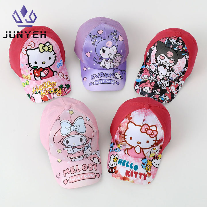 Sanrio Mũ bóng chày họa tiết hoạt hình Kuromi Cô Gái Dễ Thương Hat Trẻ ...