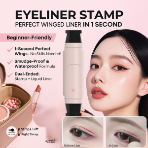 Quick Dry Eyeliner Stamp Liquid Winged Eyeliner Waterproof Eye Liner Pencil Double Head Stamp