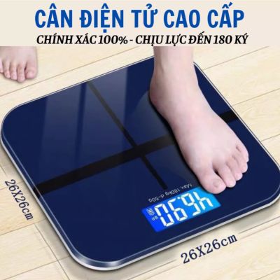 [CHỊU LỰC ĐẾN 180KG] CÂN ĐIỆN TỬ MẶT KÍNH CƯỜNG LỰC IP SIÊU CHẮC CHẮN ĐO CÂN NẶNG VÀ NHIỆT ĐỘ PHÒNG CHÍNH XÁC 100% - CÂN SỨC KHOẺ IP PIN CỰC TRÂU - DÙNG CỰC LÂU - DỄ DÀNG SỬ DỤNG CHO MỌI NHÀ