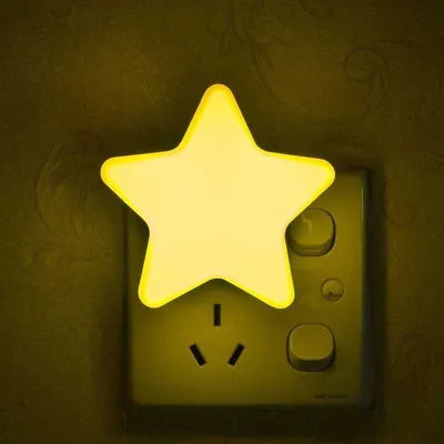 Lampu Tidur LED Model Bintang EU Plug 220V 0.1W dengan Desain Unik dan Berkualitas