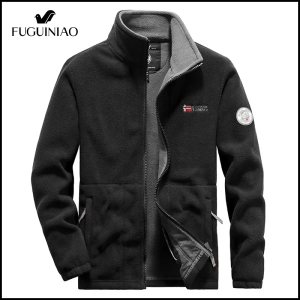 Mens Outdoor Loose Oversized Polar Jacket Fleece Jacket Military Casual Coat Thick Warm Parka