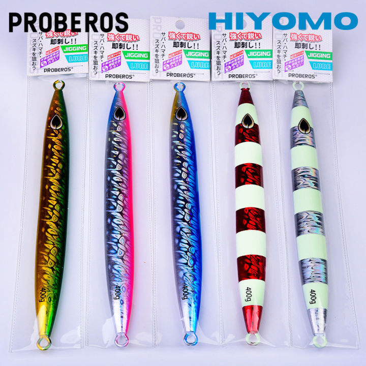 PROBEROS 1PCS Laser Metal Jig Lure 120g-400g Fast Jigging Trolling