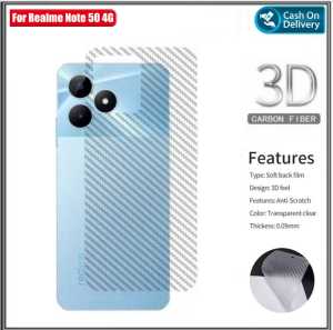 Garskin Realme Note 70 4G 60 4G 50 4G Anti Gores Belakang Carbon Skin Pengiriman Cepat