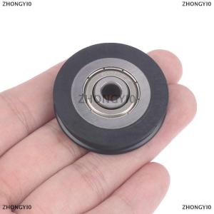 [COD] ZHONGYI0 6x39x8mm thay đổi cửa ròng rọc lõm bánh xe U rãnh dây dây trên đường bánh xe cao su bọc nhựa nylon mang con lăn