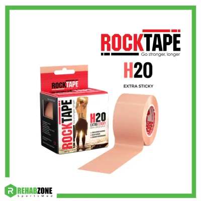 RockTape Kinesiology Tape H2O/Extra Sticky 5m x 5cm Beige